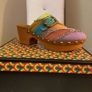 Kurt Geiger Multicolor Studded Mules